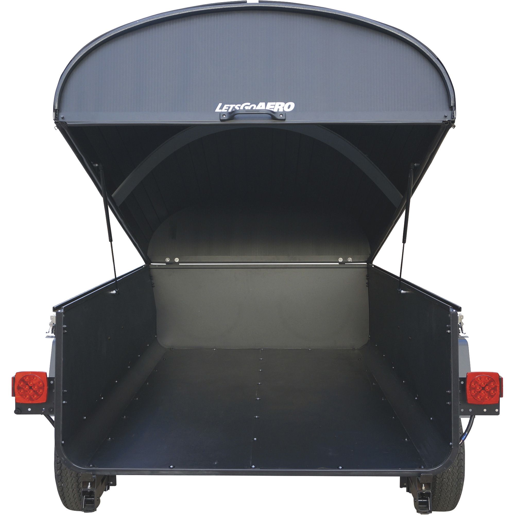 Let's Go Aero Hexcap Hardshell Trailer Cover, 87.5in.L x 57.25in.W x 18in.H, Model# T01731